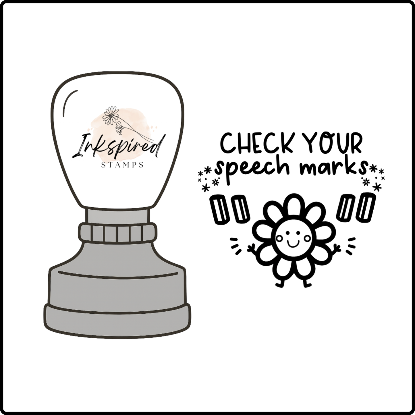 Check Your Speech Marks Stamp