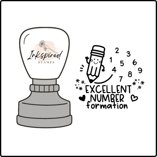 Excellent Number Formation Stamp