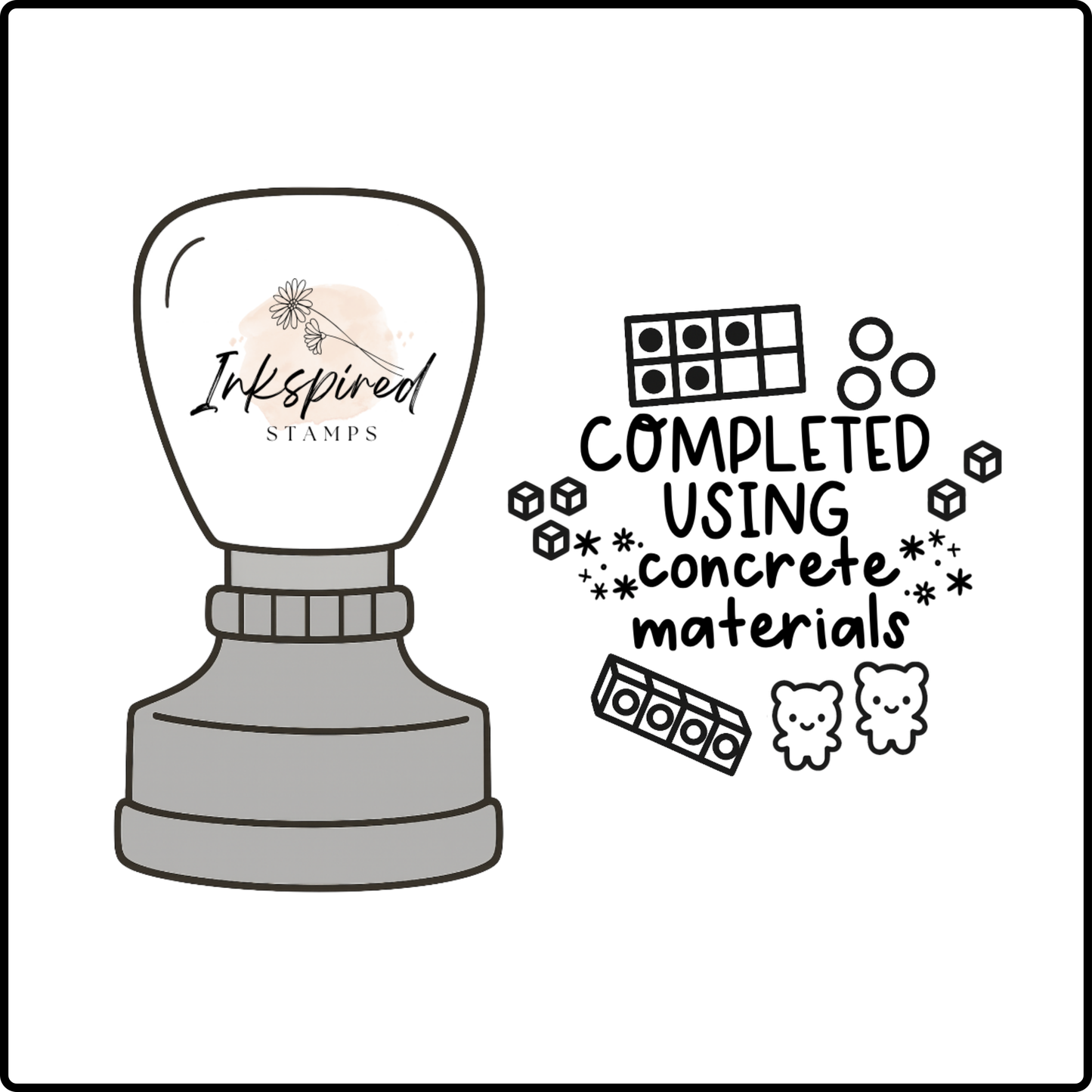 Completed Using Concrete Materials Stamp