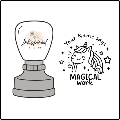 Magical Work Personalised Stamp