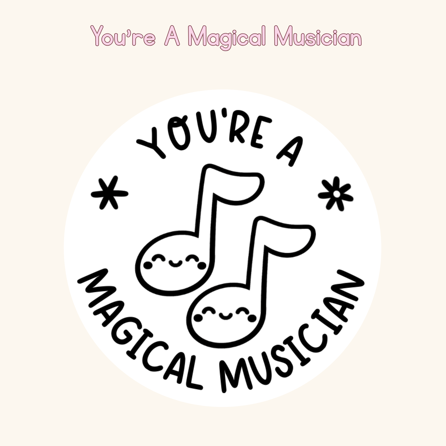 You're A Magical Musician Stamp