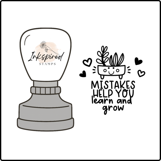 Mistakes Make You Learn and Grow Stamp