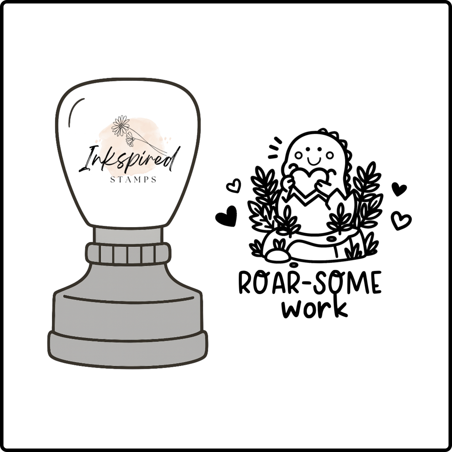 Roar-some Work Stamp