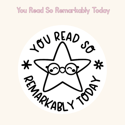 You Read So Remarkably Today Today Stamp