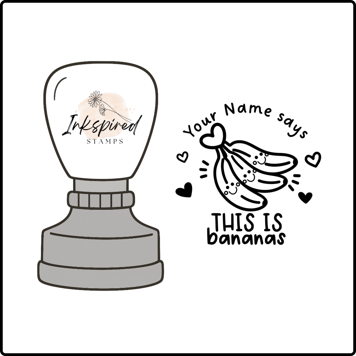 This is Bananas Personalised Stamp
