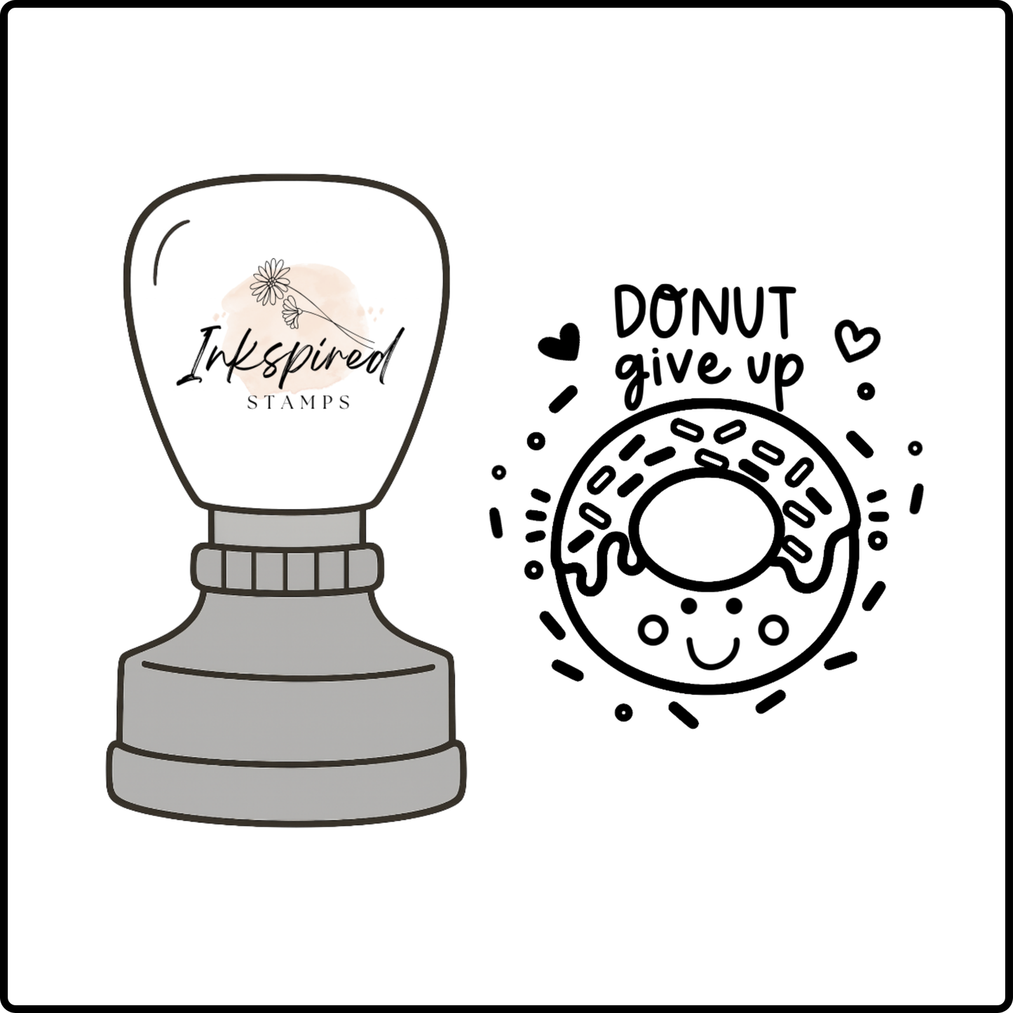 Donut Give Up Stamp