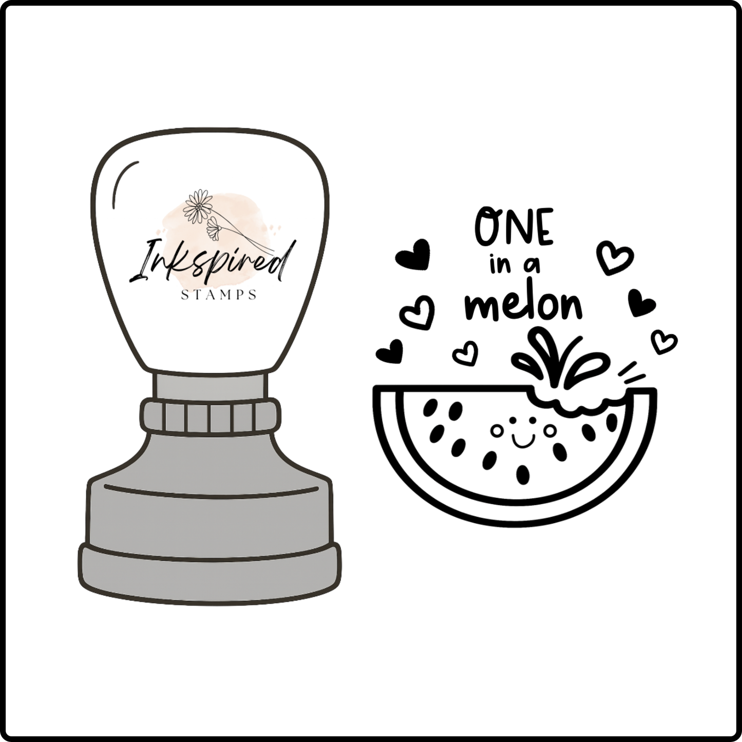 One in a Melon Stamp