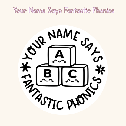 Your Name Says Fantastic Phonics Personalised Stamp