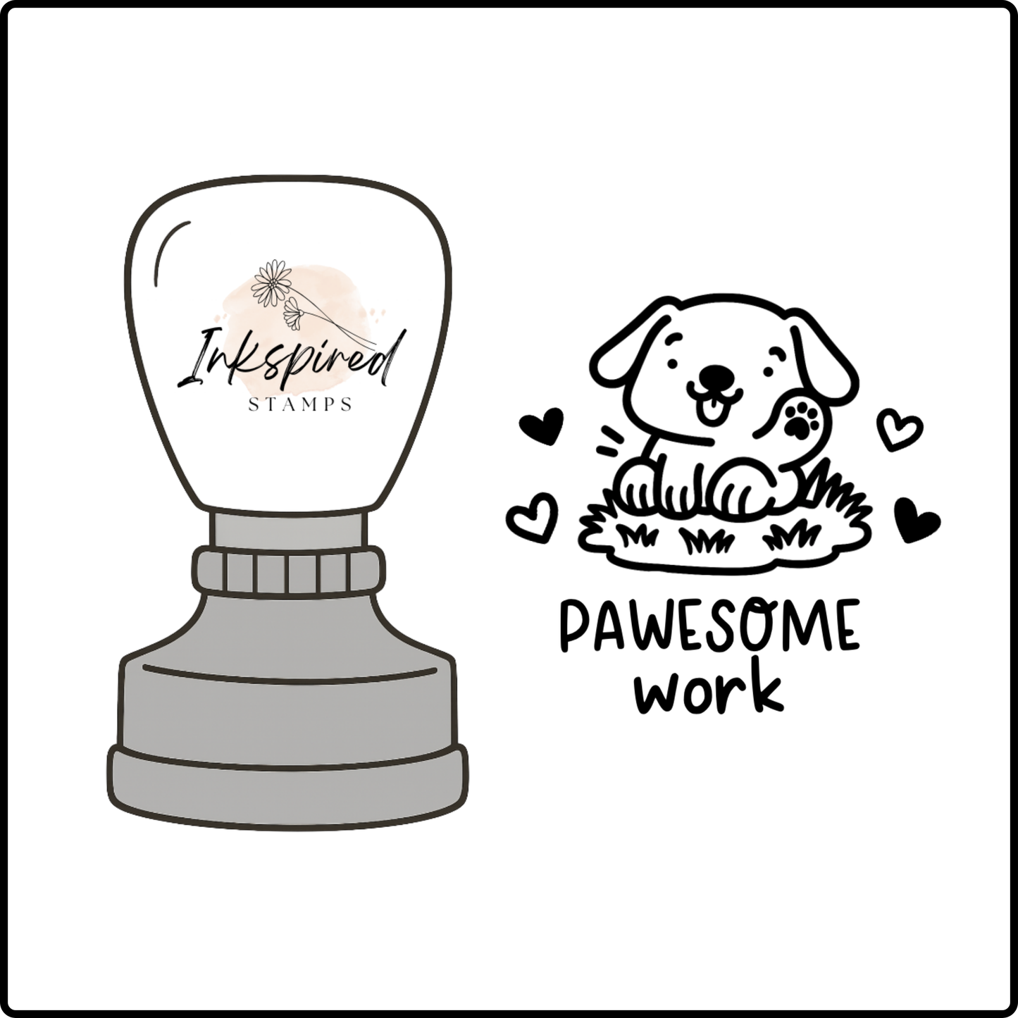 Pawsome Work Stamp