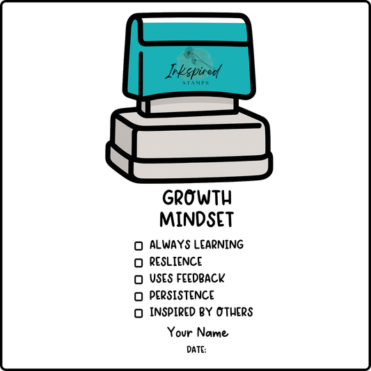 Growth Mindset Checklist Stamp