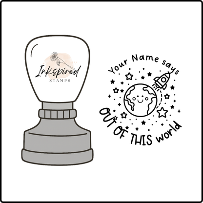 Out of This World Personalised Stamp