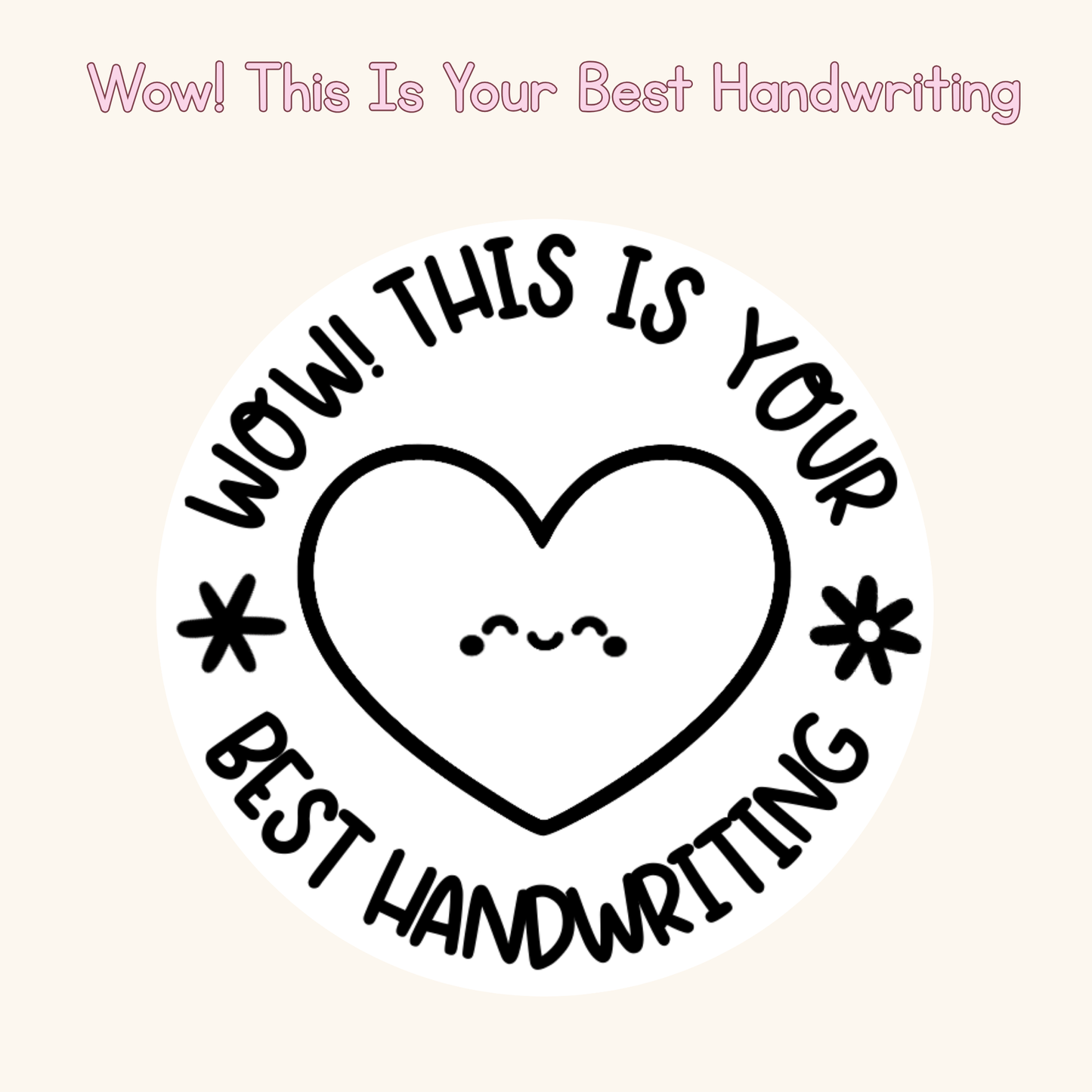 Wow! This Is Your Best Handwriting Stamp