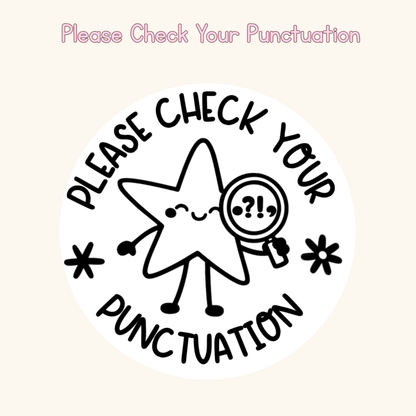 Please Check Your Punctuation Stamp