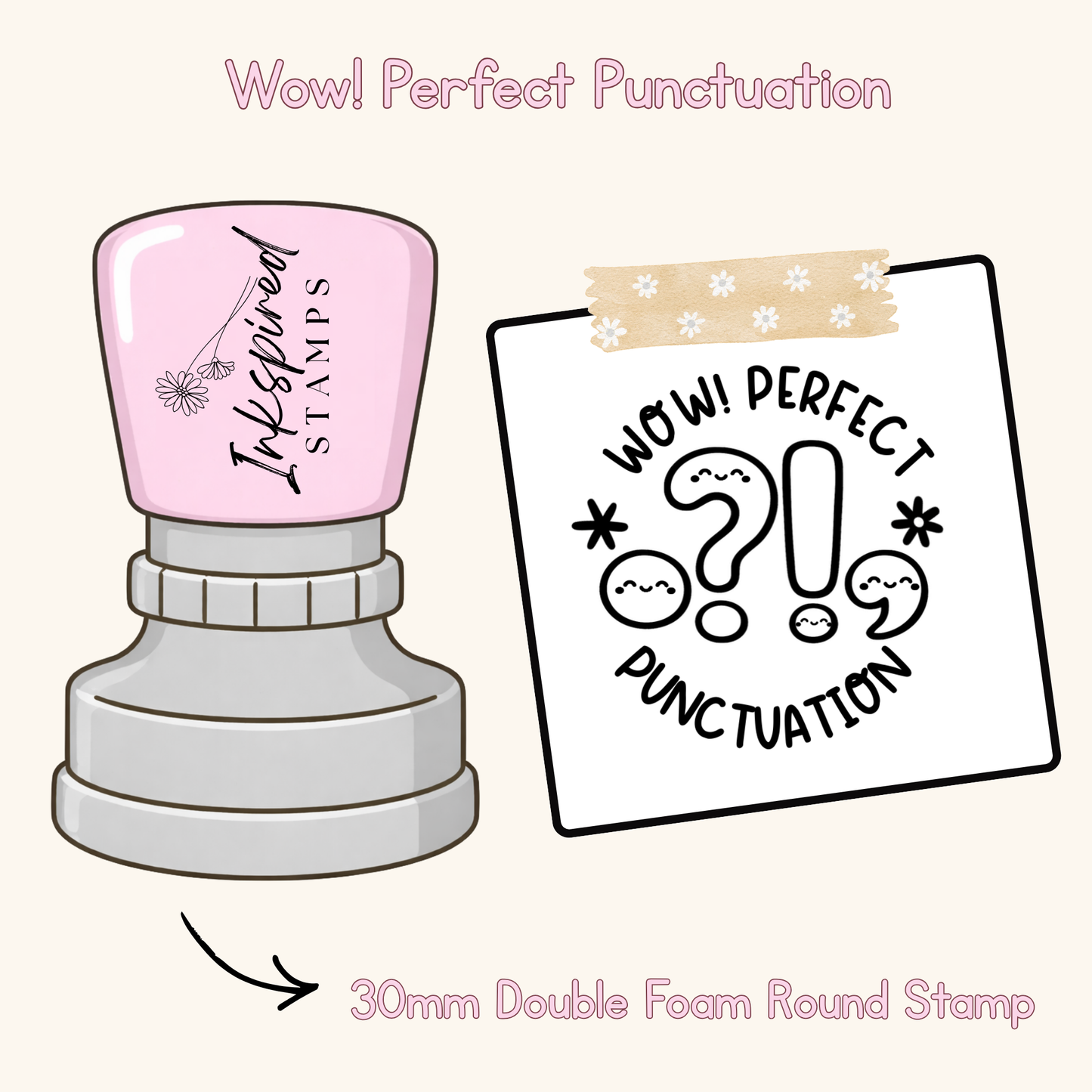 Wow! Perfect Punctuation Stamp