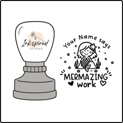 Mermazing Work Personalised Stamp