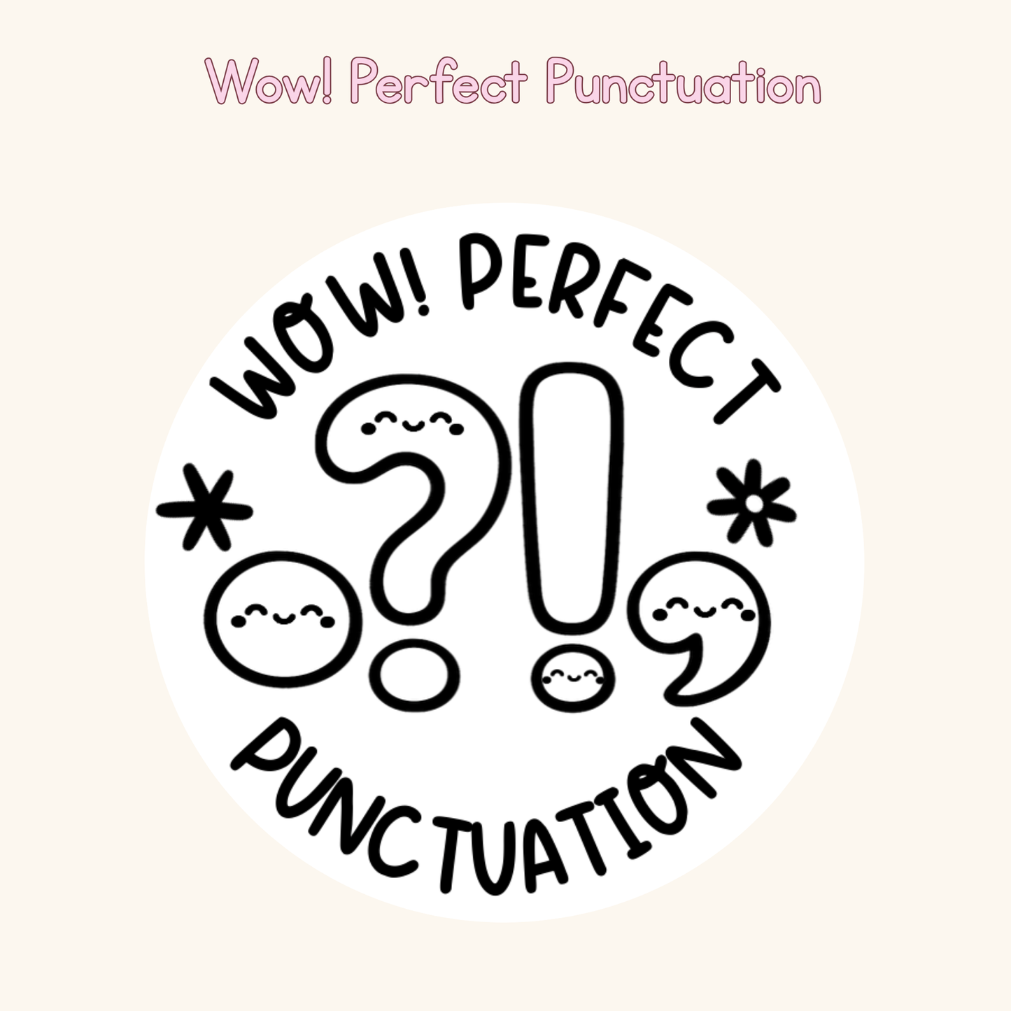 Wow! Perfect Punctuation Stamp