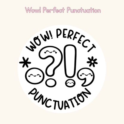 Wow! Perfect Punctuation Stamp