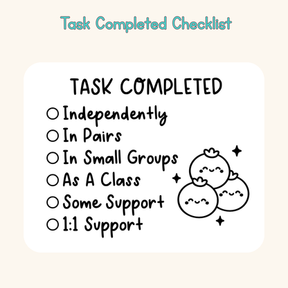 Task Completed Checklist