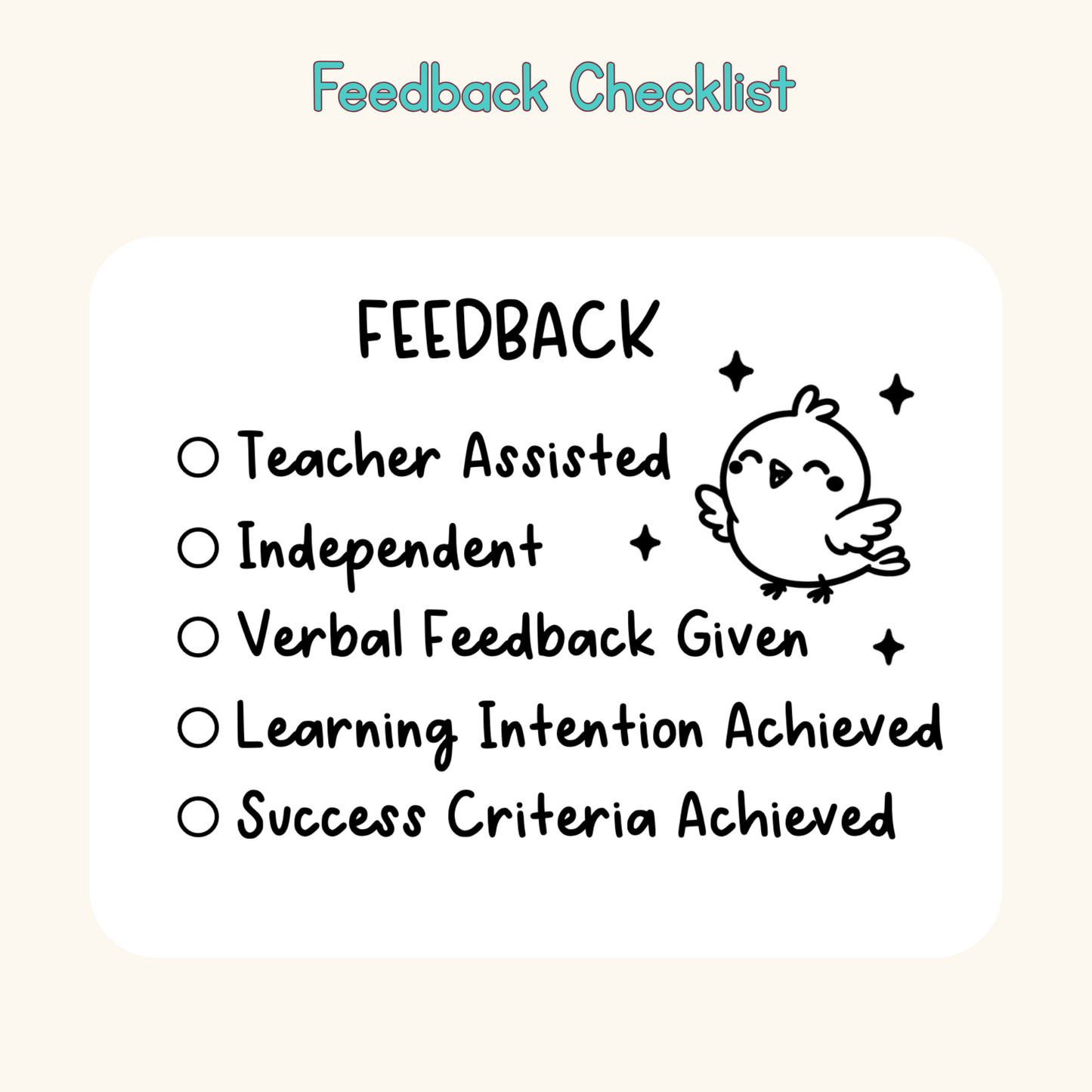 Feedback Checklist