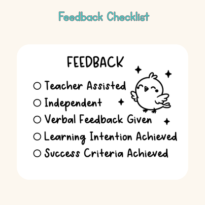 Feedback Checklist