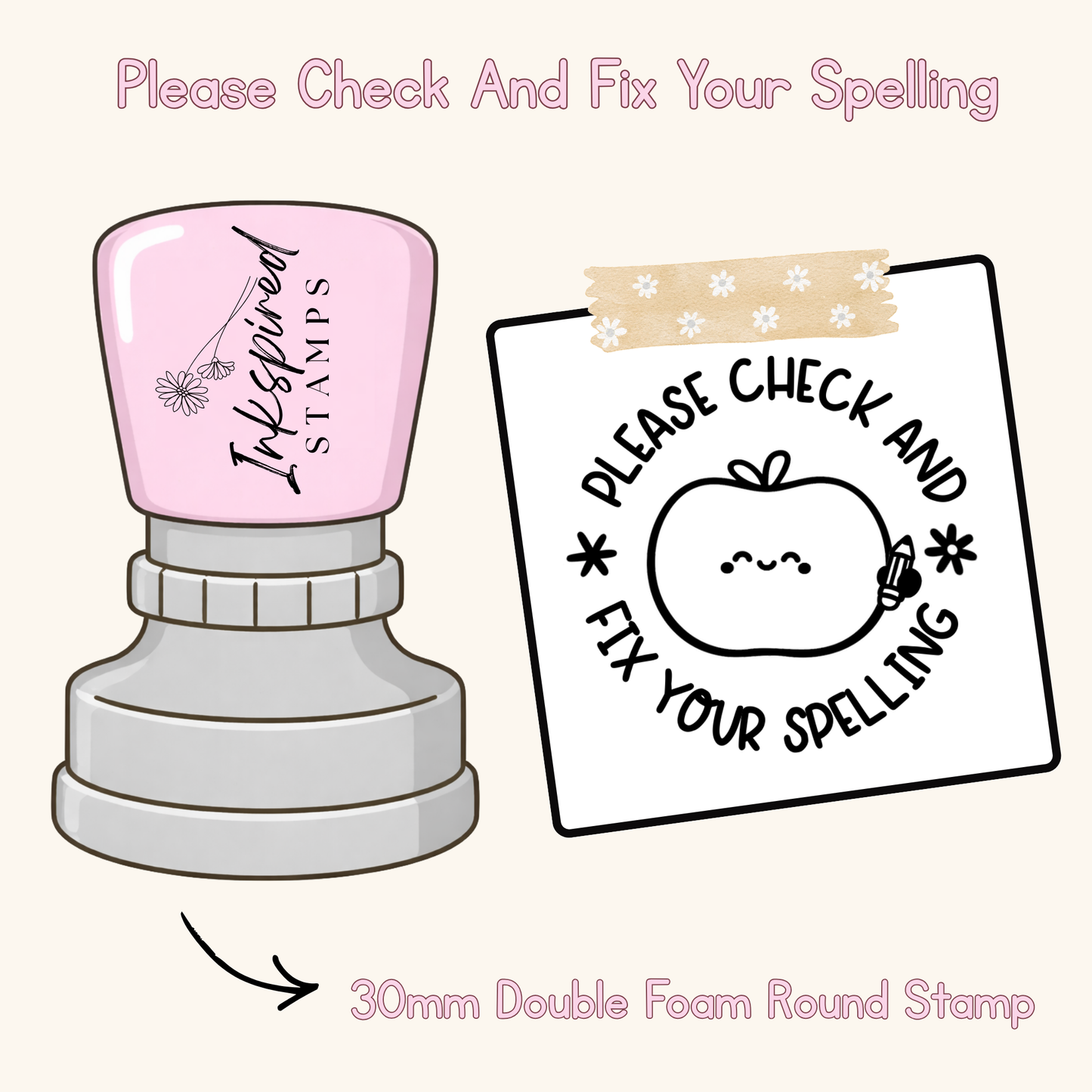 Please Check And Fix Your Spelling Stamp