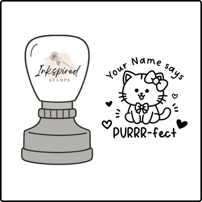 Purrr-fect Personalised Stamp