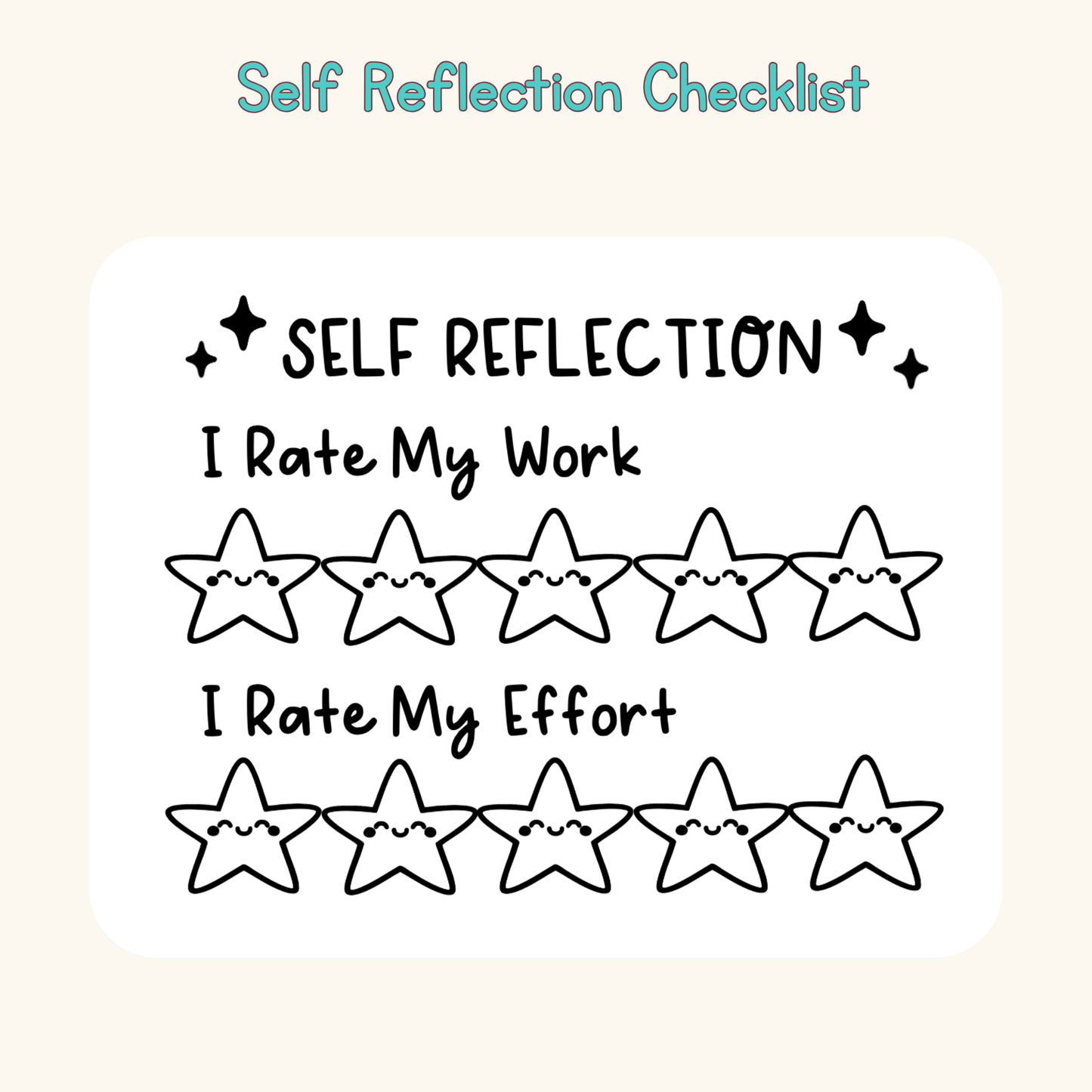 Self Reflection Checklist
