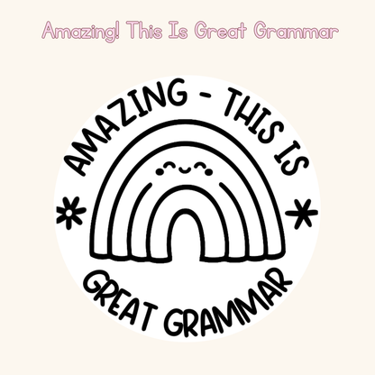 Amazing! This Is Great Grammar Stamp