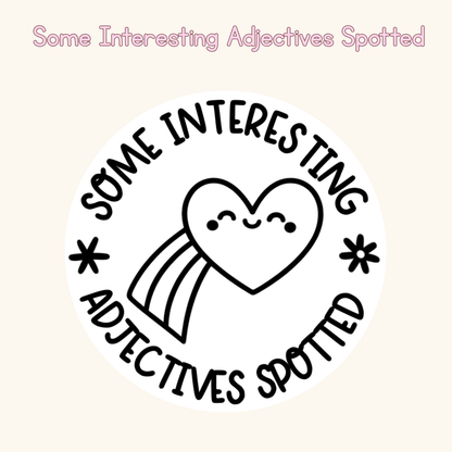 Some Interesting Adjectives Spotted Stamp