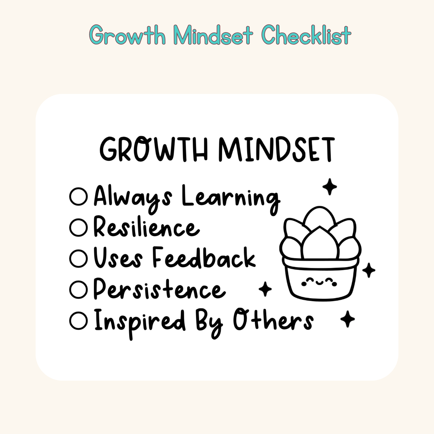 Growth Mindset Checklist