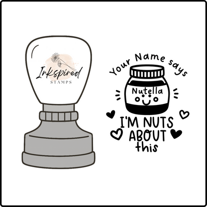 I'm Nuts About This Personalised Stamp