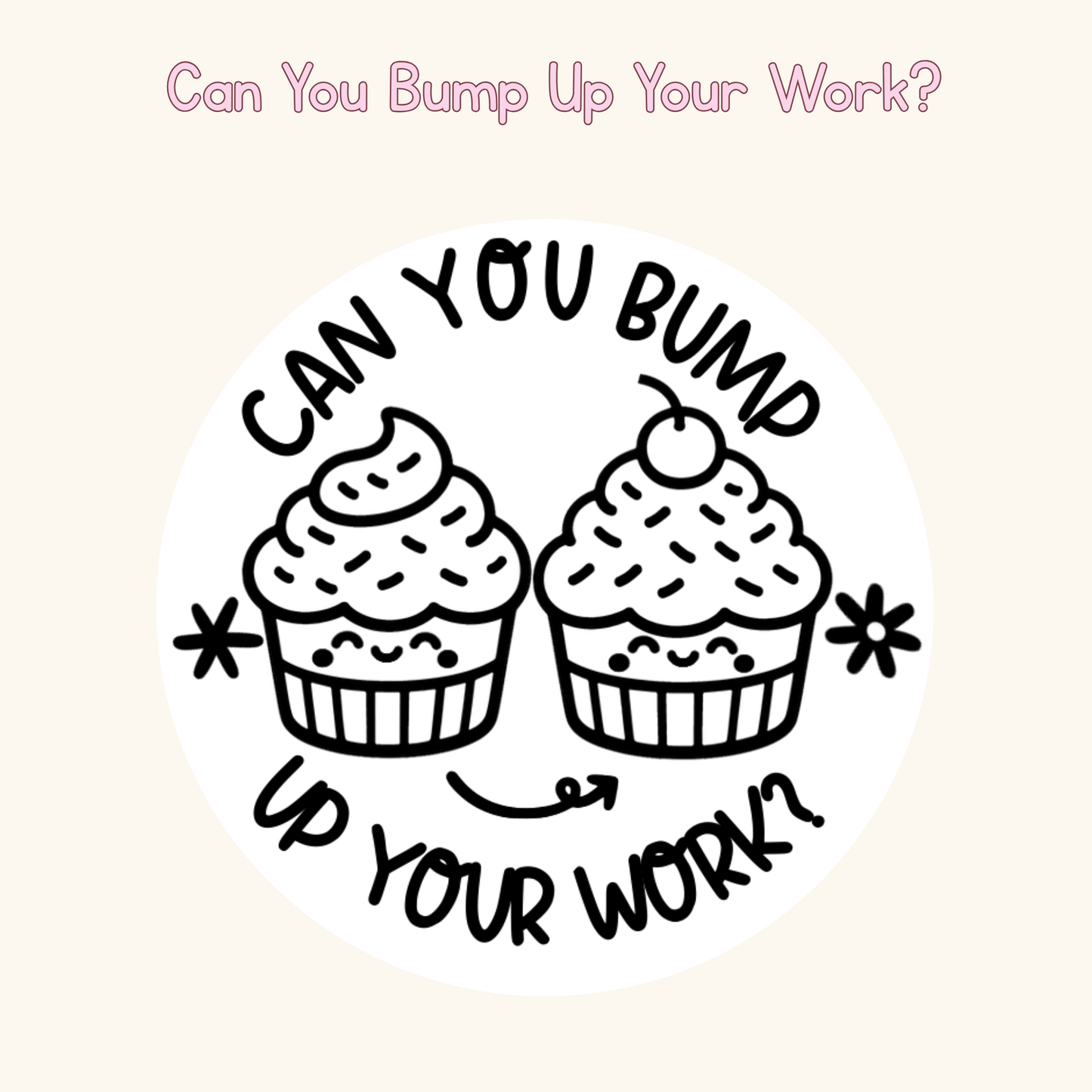 Can You Bump Up Your Work? Stamp