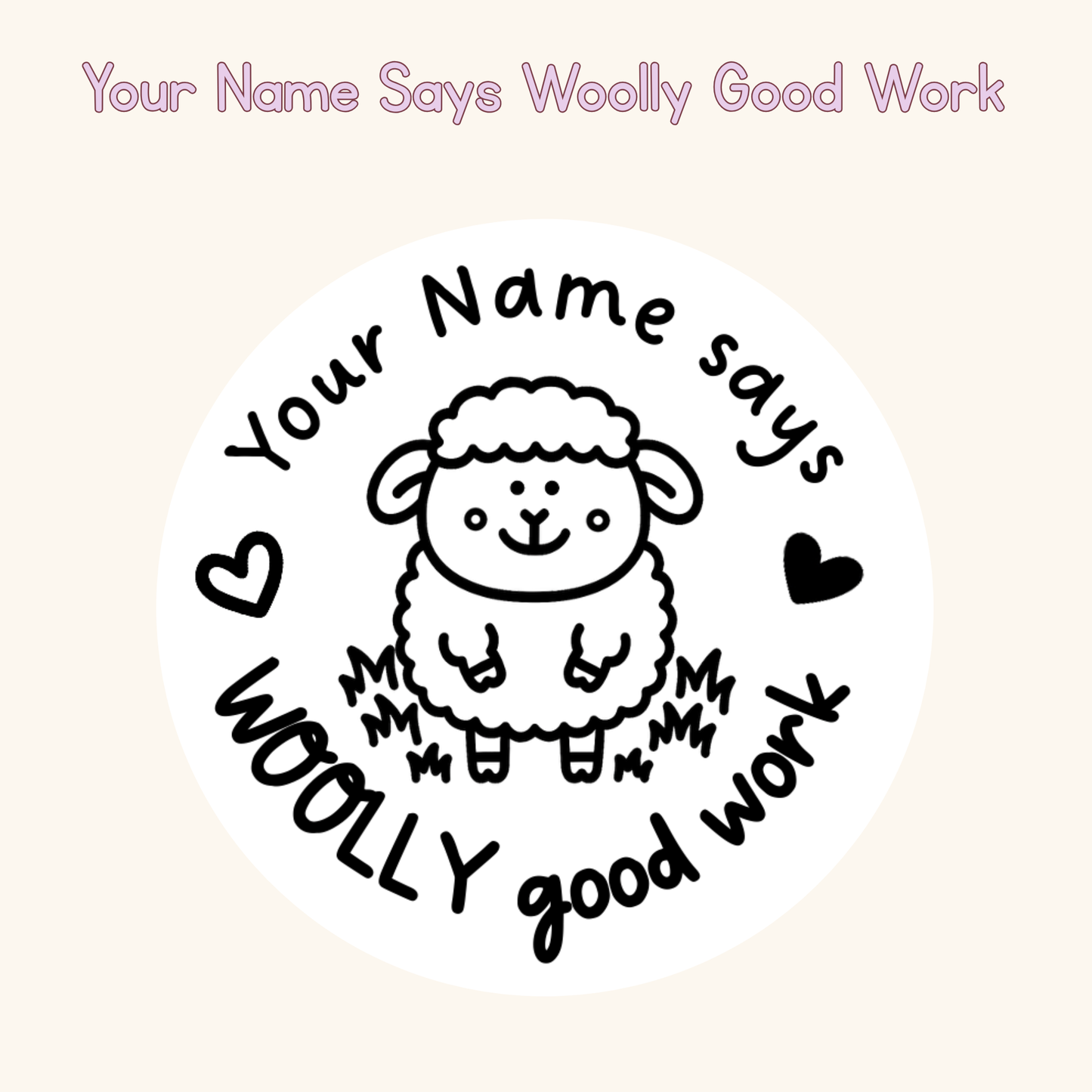 Your Name Says Woolly Good Work