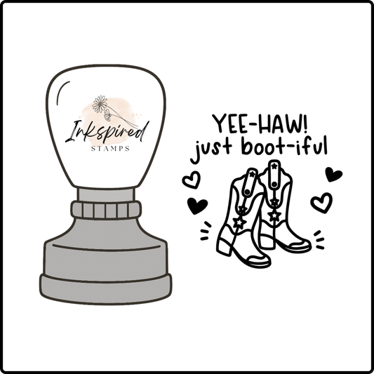 Yee-Haw! Just Boot-iful Stamp
