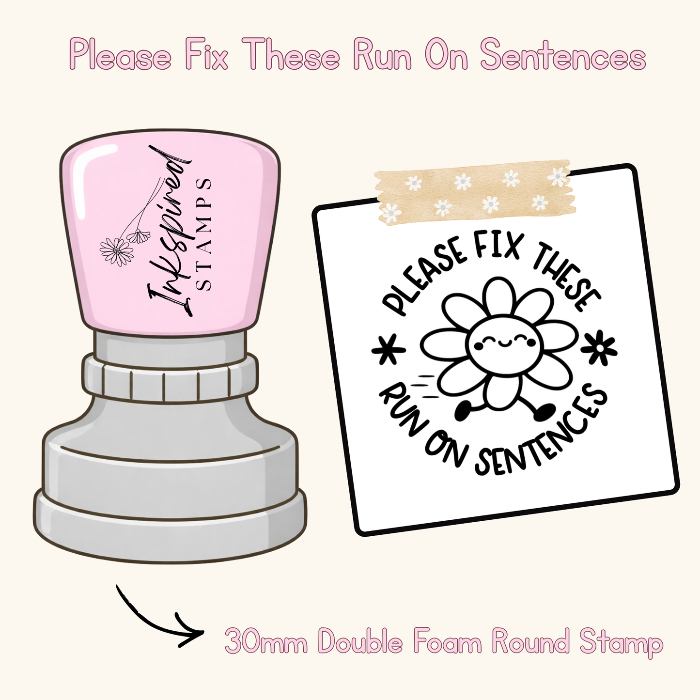 Please Fix These Run On Sentences Stamp