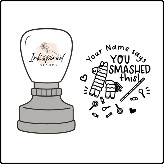 You Smashed This Personalised Stamp