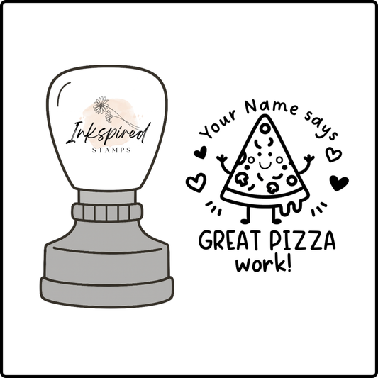 Great Pizza Work Personalised Stamp