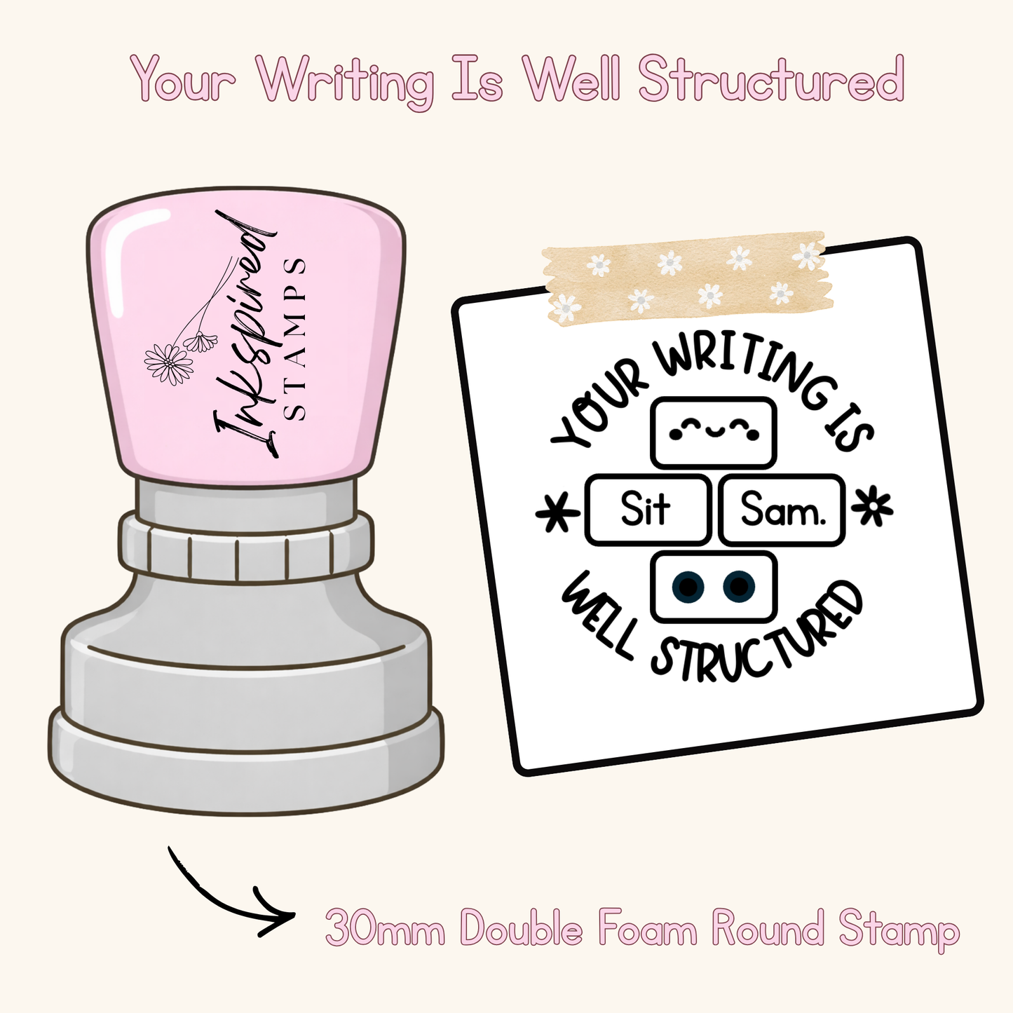 Your Writing Is Well Structured Stamp