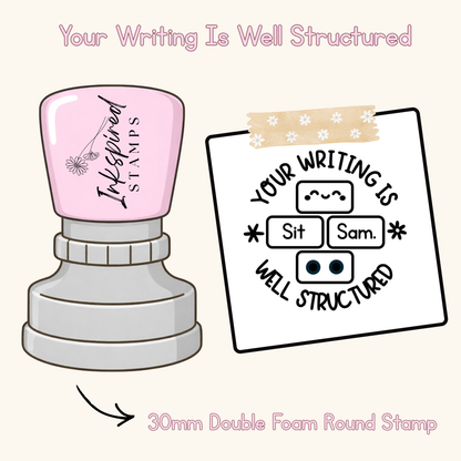 Your Writing Is Well Structured Stamp