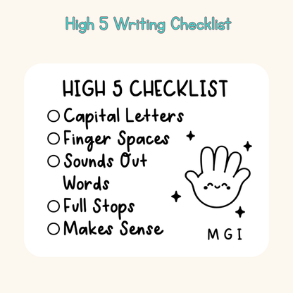 High 5 Writing Checklist