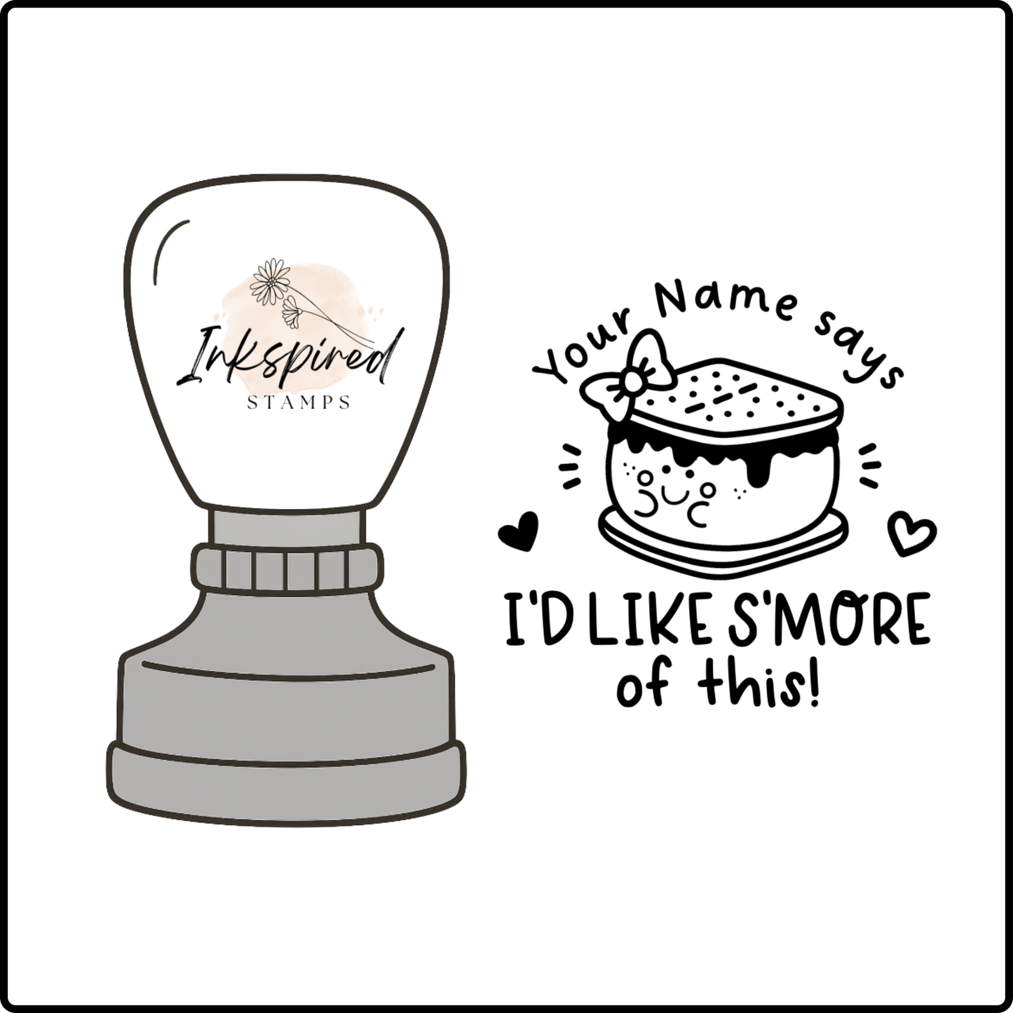 I'd Like S'More of This Personalised Stamp