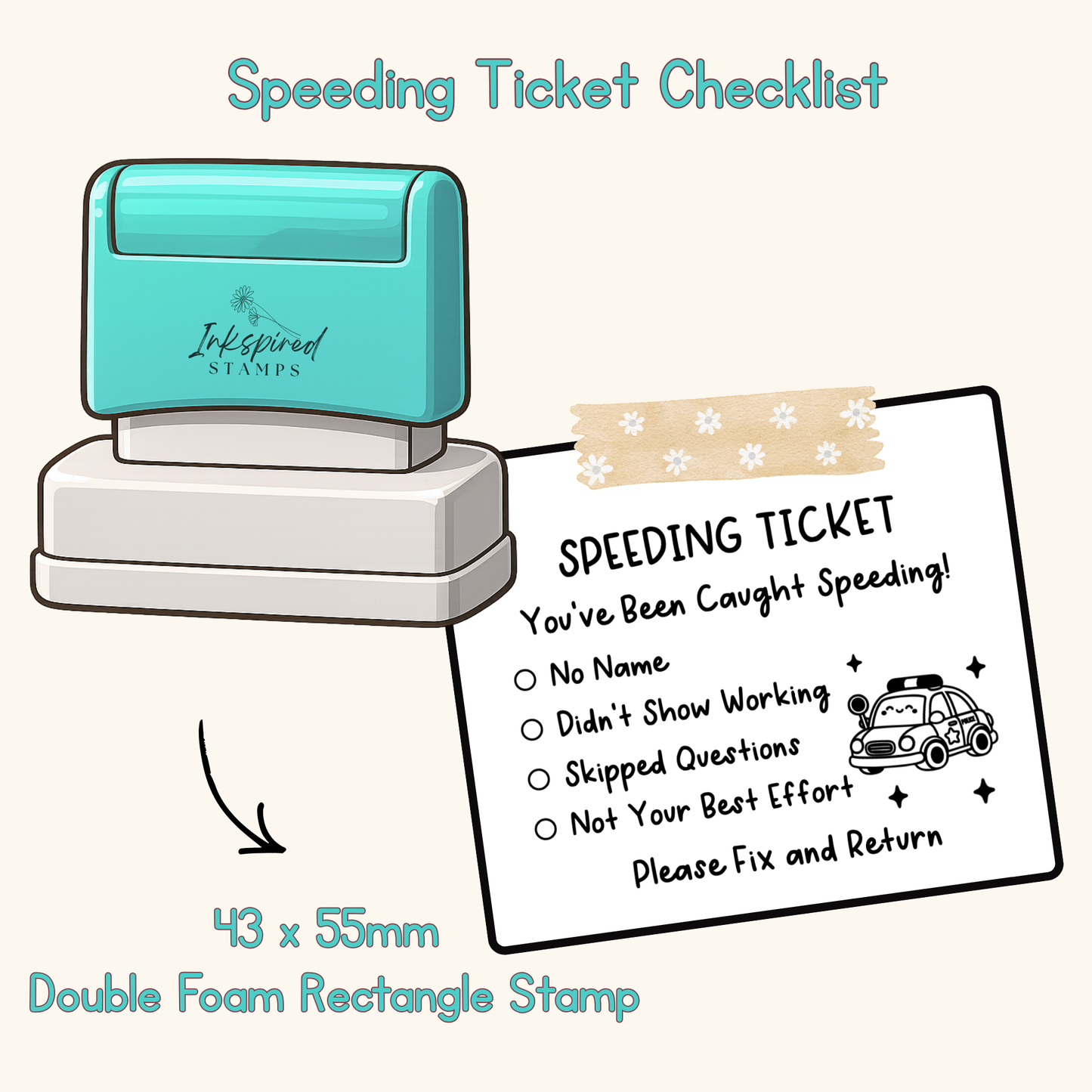 Speeding Ticket Checklist