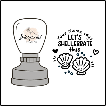 Let's Shellebrate This Personalised Stamp