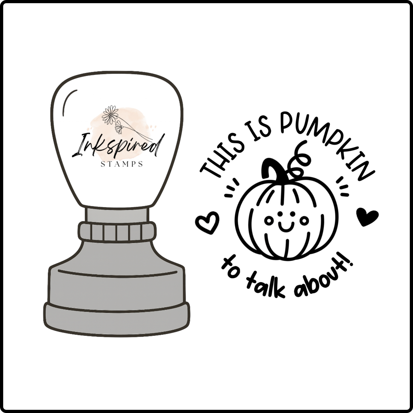 This is Pumpkin To Talk About Stamp