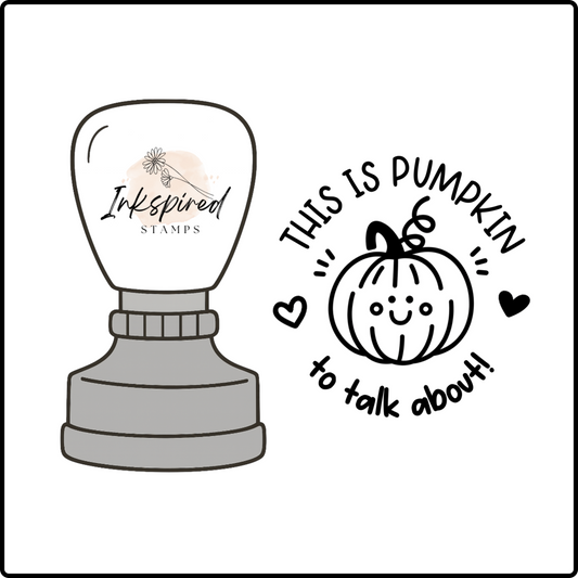 This is Pumpkin To Talk About Stamp