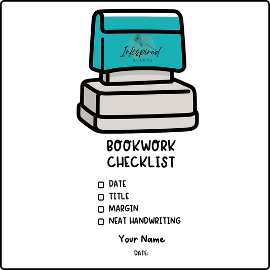 Bookwork Checklist Stamp