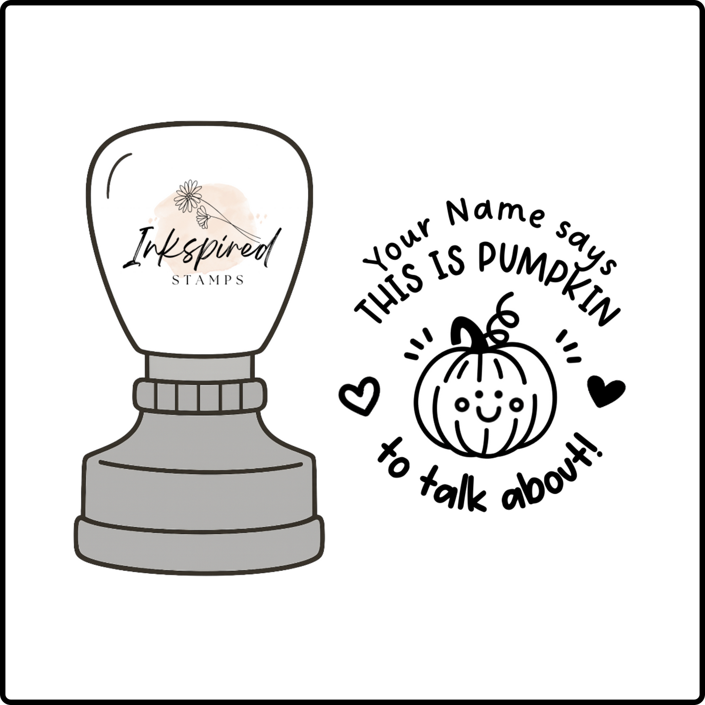 This Spun Me Around Personalised Stamp