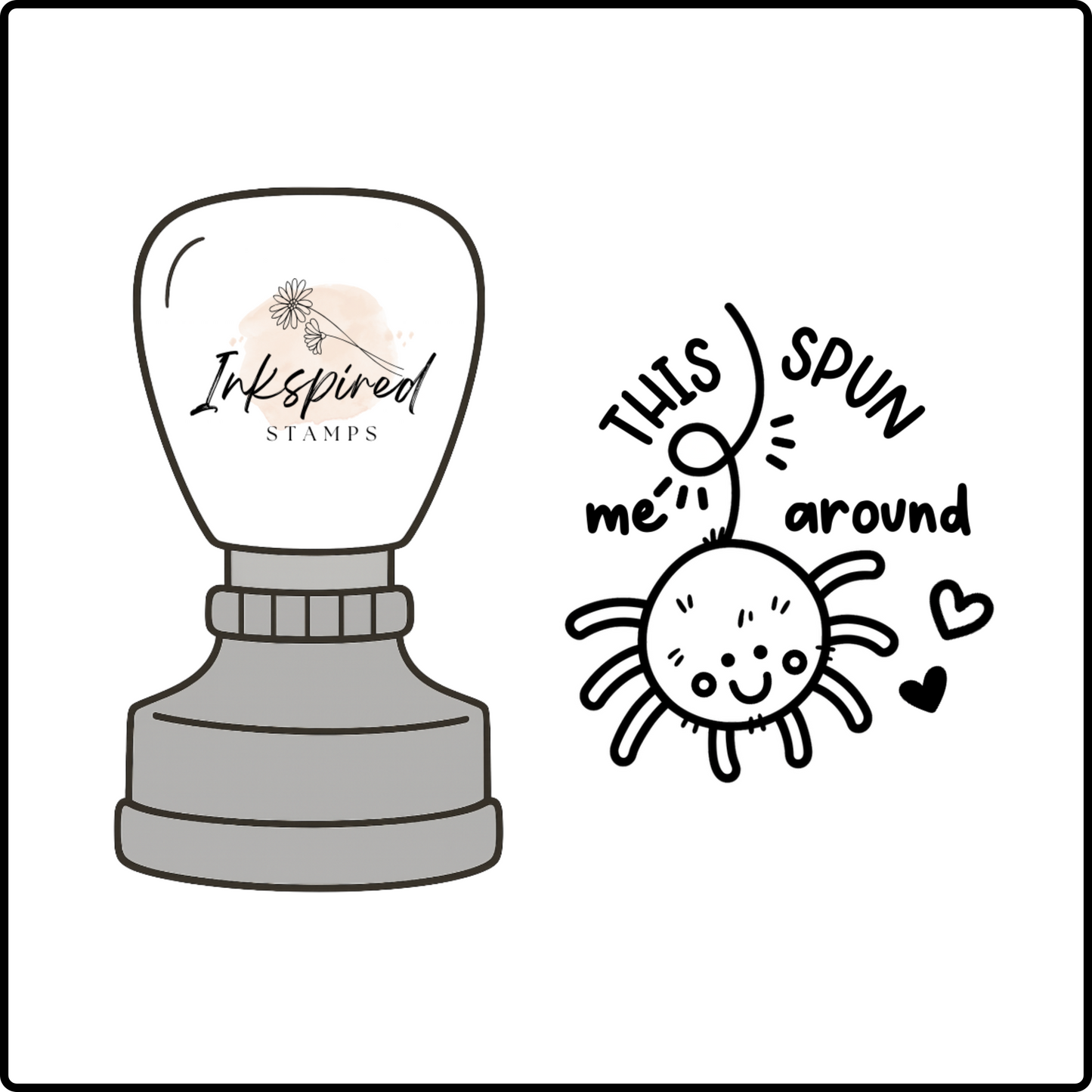 This Spun Me Around Stamp