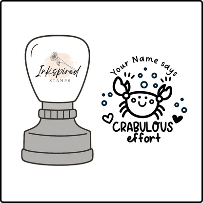 Crabulous Effort Personalised Stamp