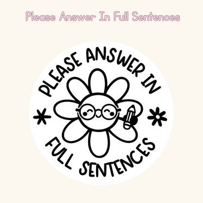 Please Answer In Full Sentences Stamp